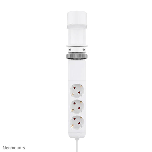 Neomounts ds22-840wh6 desk socket with clamp, 1.4 m, indoor, type f, plastic, white, power delivery