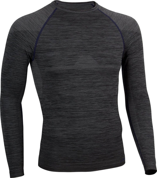 Avento thermoshirt superior - mannen - zwart donkerblauw - maat l