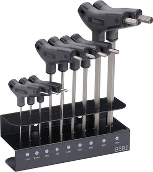 Bbb cycling inbussleutelset fiets gereedschapsset met inbussleutels en torx t25 - inlcusief houder - hex-t set btl-45s