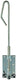 1013389 - bajonetgrendel blauw verzinkt 40cm | 5 stuks