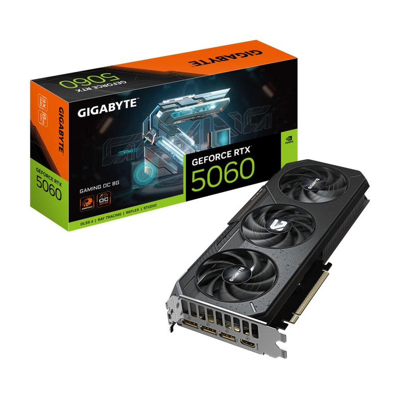 Load image into Gallery viewer, Gigabyte gv-n5060gaming oc-8gd geforce rtx 5060 gaming oc 8g, 8gb gddr7, 128bit, pcie 5.0
