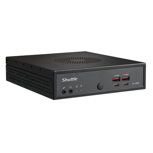 Shuttle dn11h7 slim ai pc, intel core ultra 7 155h, intel arc graphics, ddr5, hdmi, dp, 4x 2.5g lan