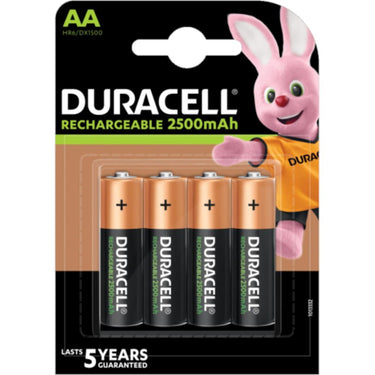 Duracell batterij aa 2500mah 1,2v oplaadbaar (4st)