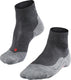 Falke tk5 short anti-blaar dun wol functioneel materiaal wandelsokken dames grijs - maat 41-42