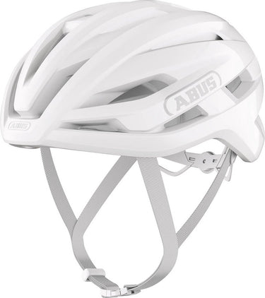 Abus fietshelm stormchaser ace pure white m - 54-58 cm - wit - geschikt voor gebruik op racefietsen - gravelbikes - 220 g