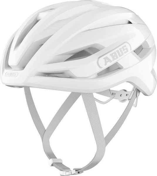 Abus fietshelm stormchaser ace pure white m - 54-58 cm - wit - geschikt voor gebruik op racefietsen - gravelbikes - 220 g