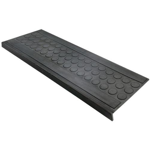 Trapmat floordirekt pp rubber zwart