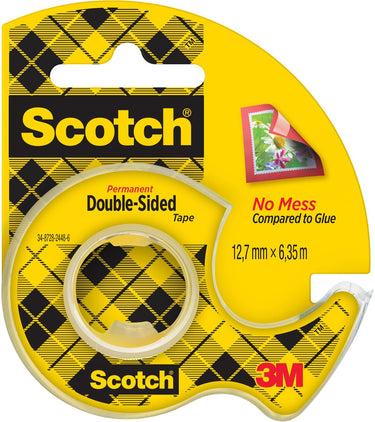 Scotch™ scotch® dubbelzijdige tape, 12 mm x 6.3 m