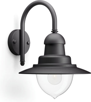 Philips led philips raindrop buitenwandlamp - 1-lichts - zwart