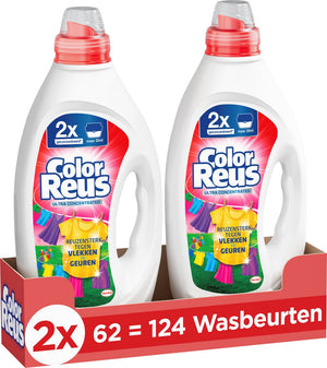 Color reus ultra concentrated gel wasmiddel | 2 x 62 wasbeurten | 124 wasbeurten | voordeelverpakking