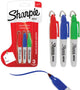 Sharpie mini permanente markers met sleutelhanger | feestdagen editie | perfecte kleine cadeaus | fijne punt | assorteerde kleuren | 3 stuks
