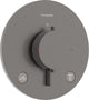 Hansgrohe ecostat comfort s - inbouwthermostaat - ecostat thermostaat - voor 2 functies - brushed black chrome