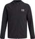 Under armour ua vibe woven windbreaker-blk jongens sportjas - zwart - wit