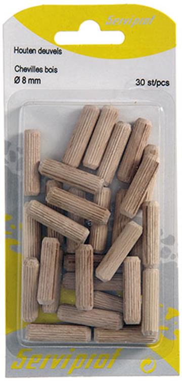 Afbeelding laden in galerijviewer, Mack 1013778 - 30 houten deuvels ø 8 mm | 5 stuks
