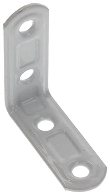 Chargez l'image dans la visionneuse de la galerie, Mack 1013794 - 4 geplooide winkelhaken wit gelakt 40x40mm | 10 stuks
