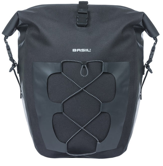 Basil enkele tas navigator waterproof l mik 25-31l 14 x 26 x 42 cm - zwart