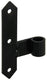1013720 - gedec. scharnier links zwart 150 mm | 10 stuks
