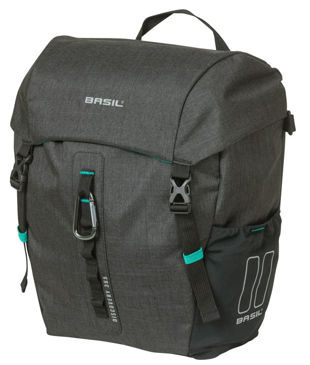 Load image into Gallery viewer, Basil enkele tas discovery 365d m mik 9l 12 x 25 x 33 cm - zwart
