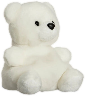 Aurora palm pals knuffel ijsbeer 13 cm pluche wit