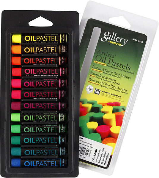 Creativ company mungyo gallery oliepastel neon set 12 stuks