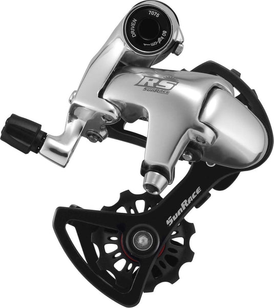 Sunrace achterderailleur rs2 korte slag 10s zilver 11-28t