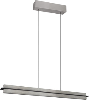 Trio emerson - hanglamp - nikkel mat - incl. 1x smd 22 w - 4-stappen touch dimmer - traploos instelbare lichtkleur - geheugen functie - traploos in hoogte verstelbaar