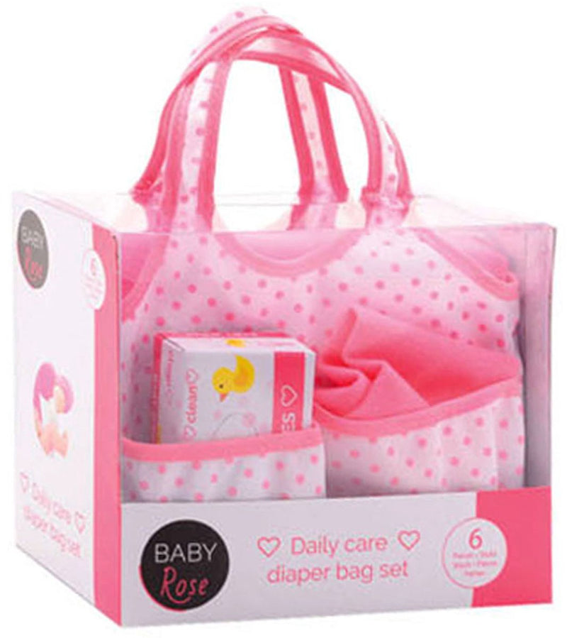 Cargue la imagen en el visor de la galería, John toys baby rose luiertas voor pop - met accessoires en verschoonkussen
