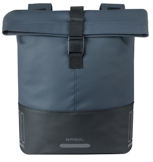 Basil dubbele fietstas cove 28-32l 14 x 29 x 36 cm - blauw zwart