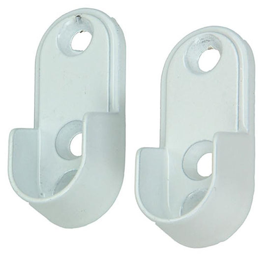 Mack 1014453 - 2 houders voor kastbaar wit | 5 stuks