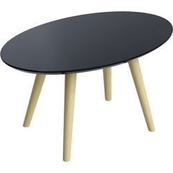 Receptietafel paperflow scandi gelakt mdf zwart