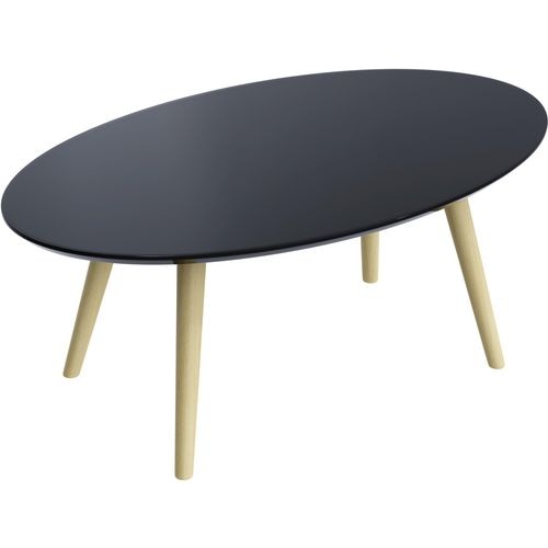 Receptietafel paperflow scandi gelakt mdf zwart
