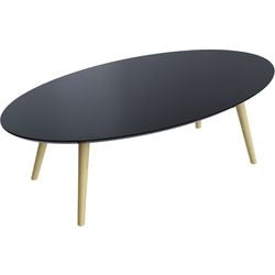 Receptietafel paperflow scandi gelakt mdf zwart
