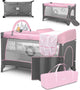 Lionelo flower campingbedje - 2in1 - meegroeibed - co-sleeper - lockguard - draagtas - reisbedje box - praktische zij-ingang met ritssluiting - hoogwaardige schuimmatras - snel opvouwsysteem - multifunctionele box en reiswieg
