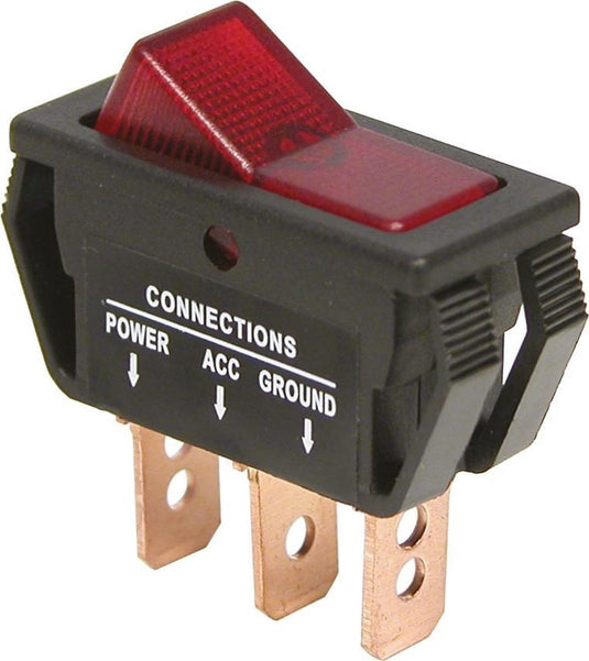 Carpoint schakelaar on off 12v 20a rood