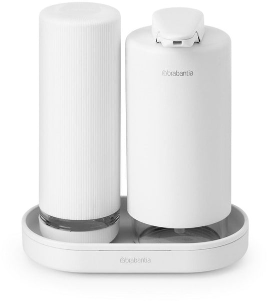 Brabantia sinkstyle zeepdispenser set - mineral fresh white
