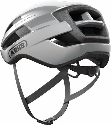 Abus fietshelm wingback gleam silver l - 57-61 cm - zilver - geschikt voor gebruik op racefietsen - gravelbikes - 270 g