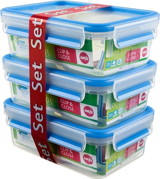 Emsa clip close vershouddoos - 3 x 1,0 l