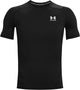 Under armour ua hg armour comp ss-blk heren sportshirt - zwart - wit