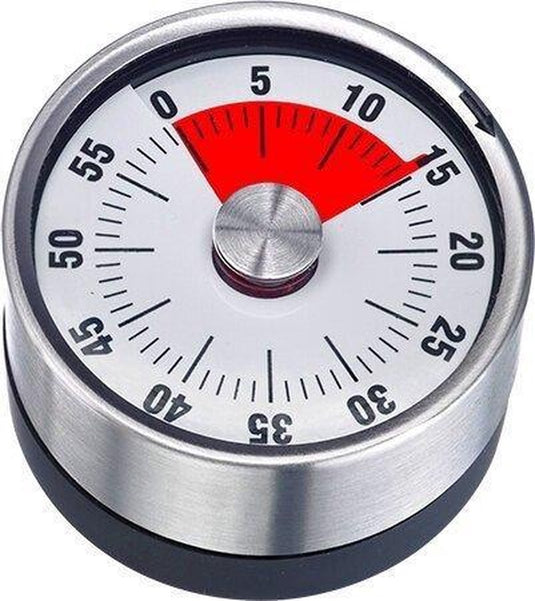 Westmark kookwekker, mechanisch, magnetisch, 1-60 minuten, roestvrij staal kunststof, antraciet zilver, 10902260
