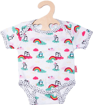 Heless poppenromper penguin dots 28-35 cm katoen wit