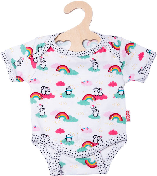Heless poppenromper penguin dots 28-35 cm katoen wit