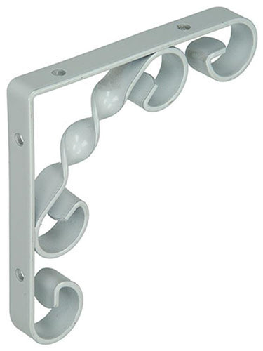 1014747 - rustieke gedraaide konzool wit115x115x13mm | 12 stuks