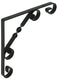 1014757 - rustieke gedraaide konzool zwart 200x200x13mm | 12 stuks