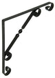1014758 - rustieke gedraaide konzool zwart 250x250x13mm | 12 stuks