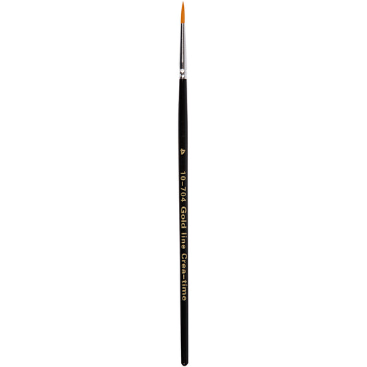 Gold line penselen, afm 4, l: 17 cm, b: 2,5 mm, rond, 12 stuk 1 doos