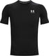 Under armour ua hg armour comp ss-blk heren sportshirt - zwart - wit