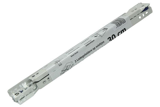1013687 - paar rolladegeleiders wit 25kg 30cm | 5 stuks
