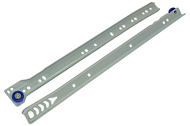 Afbeelding laden in galerijviewer, 1013688 - paar rolladegeleiders wit 25kg 35cm | 5 stuks

