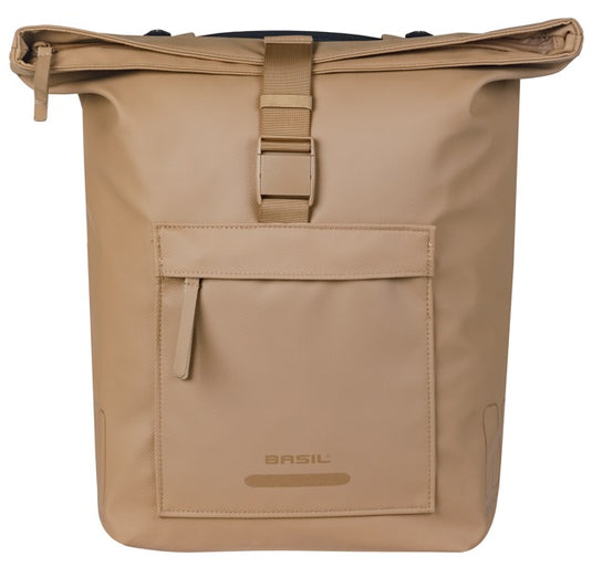 Basil dubbele fietstas brooklyn mik 41l 14 x 30 x 37 cm - zand