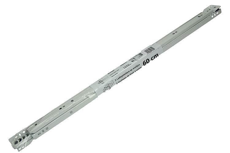 Afbeelding laden in galerijviewer, 1013693 - paar rolladegeleiders wit 25kg 60cm | 5 stuks
